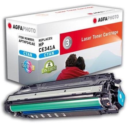 "AgfaPhoto Toner Cyan rpl CE341A 651A - High-Quality, Reliable Performance | APTHP341AE"
